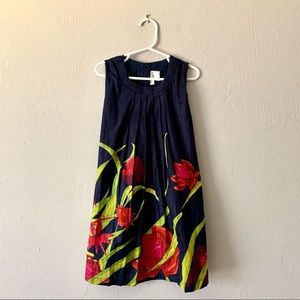Cute floral dress & matching headband- EUC-Size 5